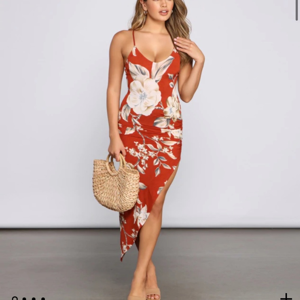Floral bodycon dress